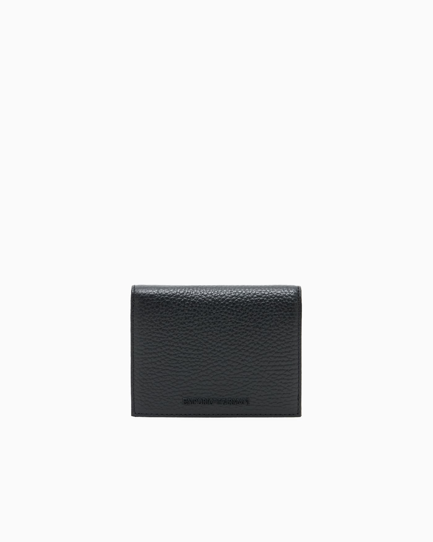 Tumbled leather compact wallet