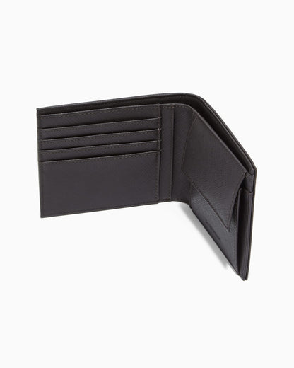regenerated Saffiano bifold wallet with coin pocket
