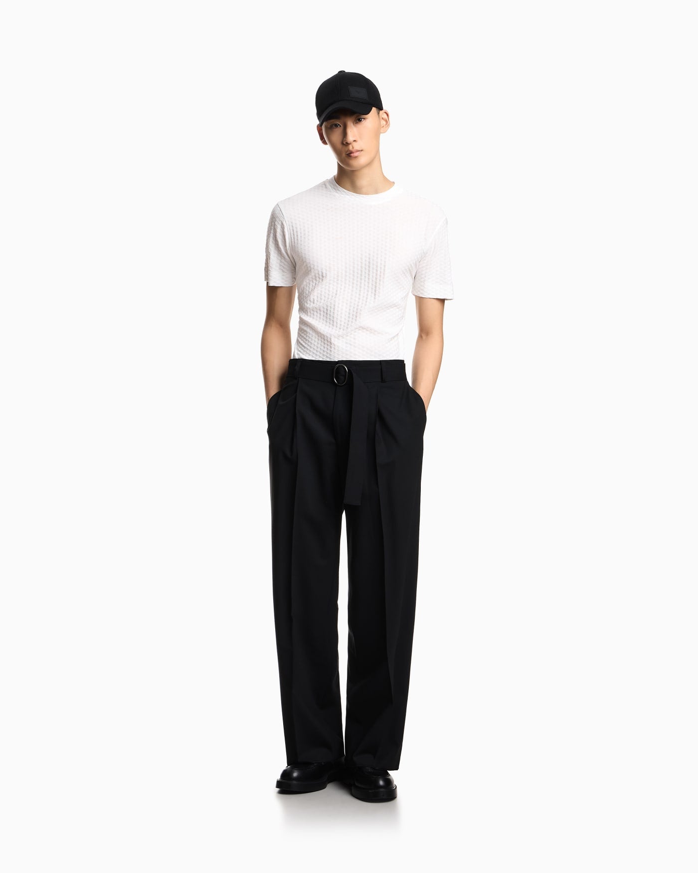US Exclusive jacquard jersey T-shirt