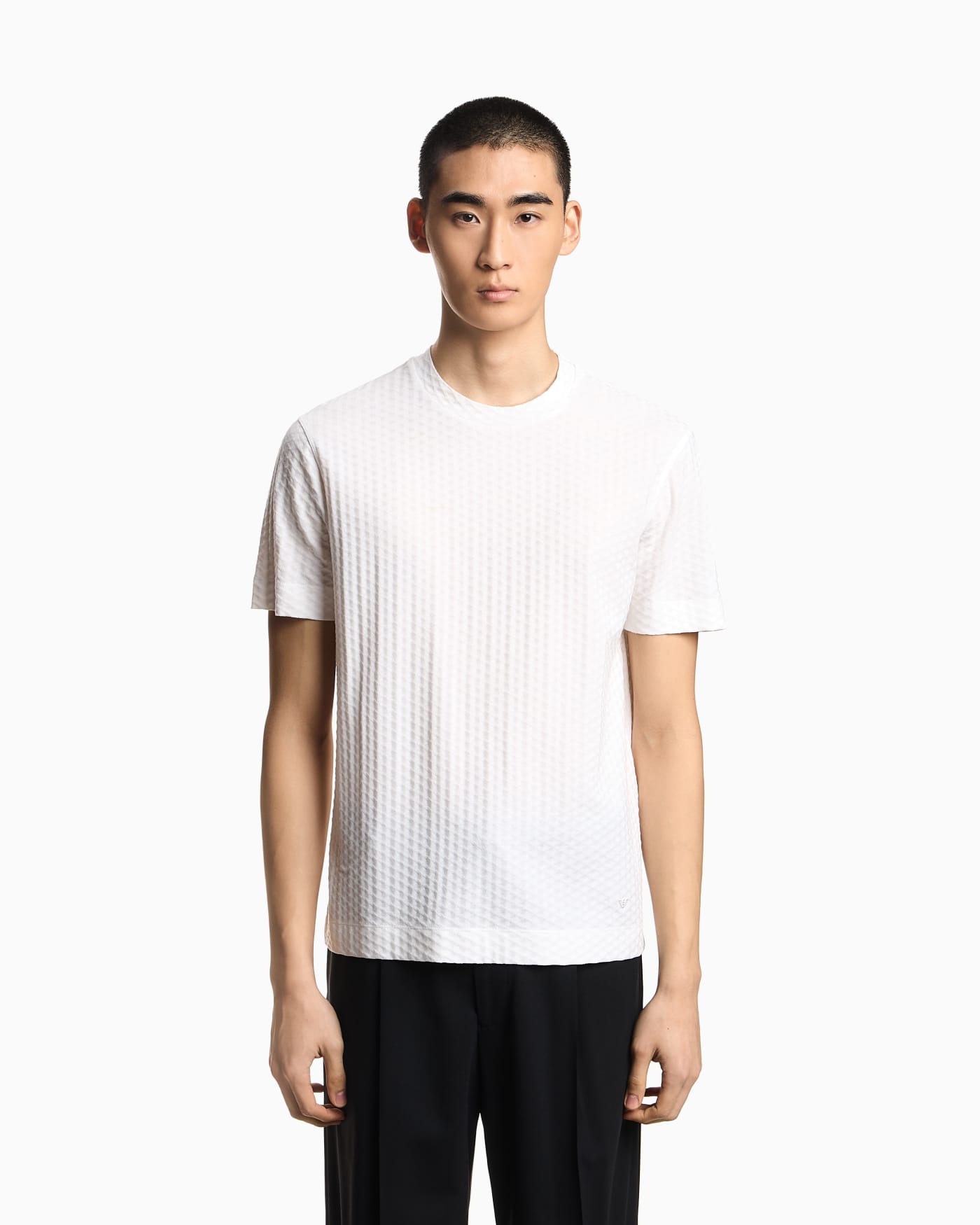 US Exclusive jacquard jersey T-shirt