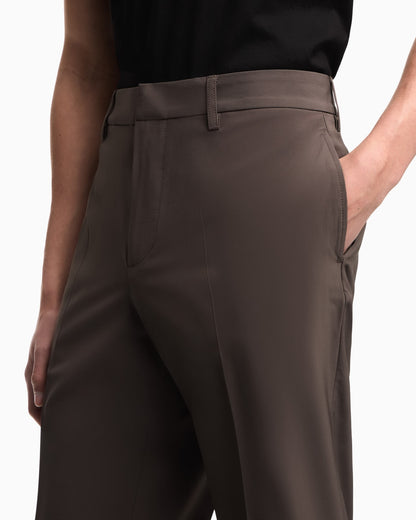 Nylon viscose blend trousers