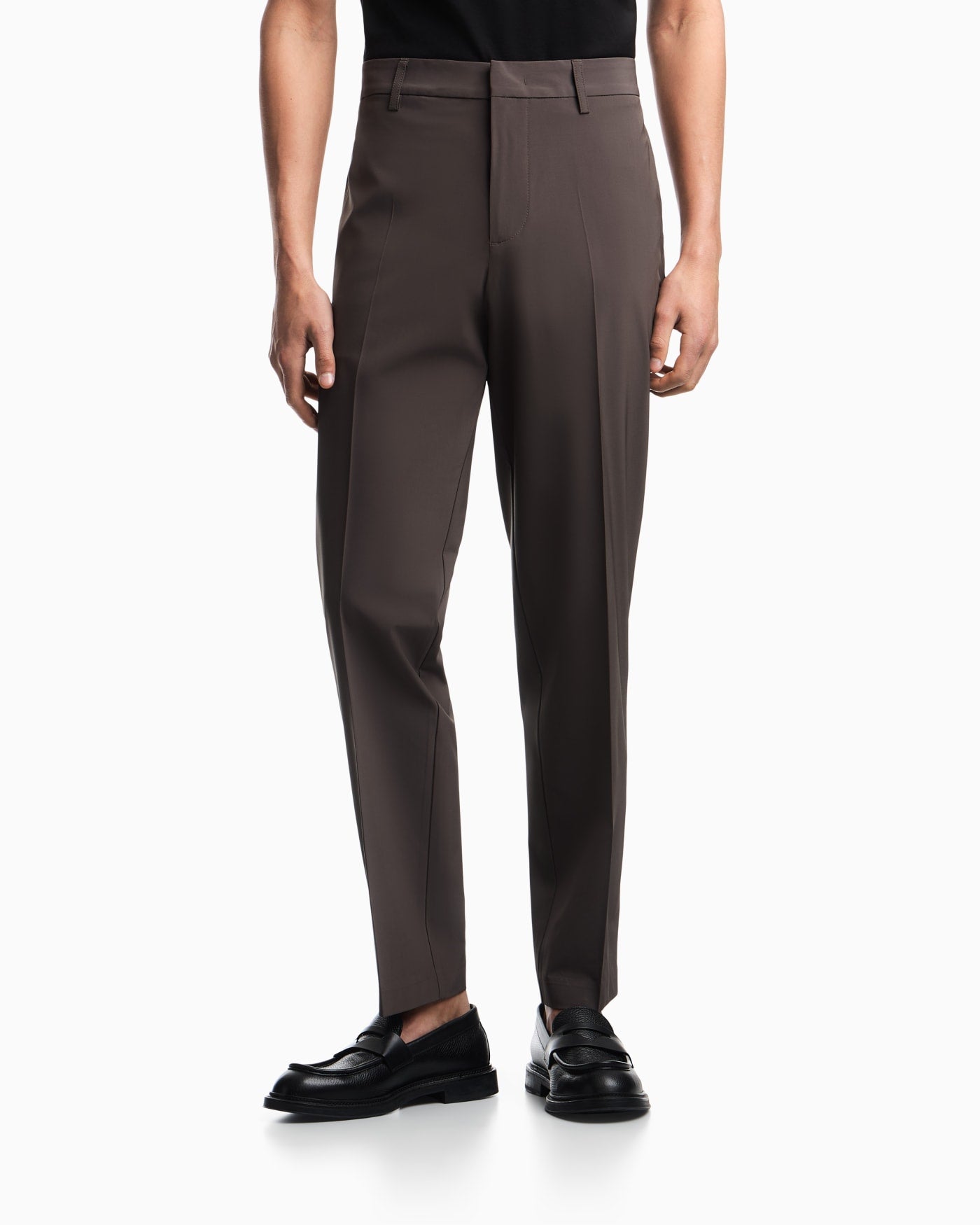 Nylon viscose blend trousers