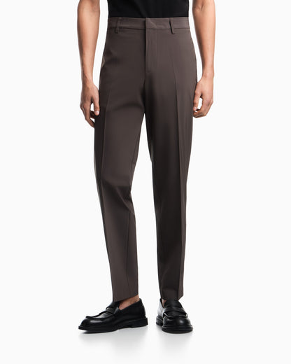 Nylon viscose blend trousers