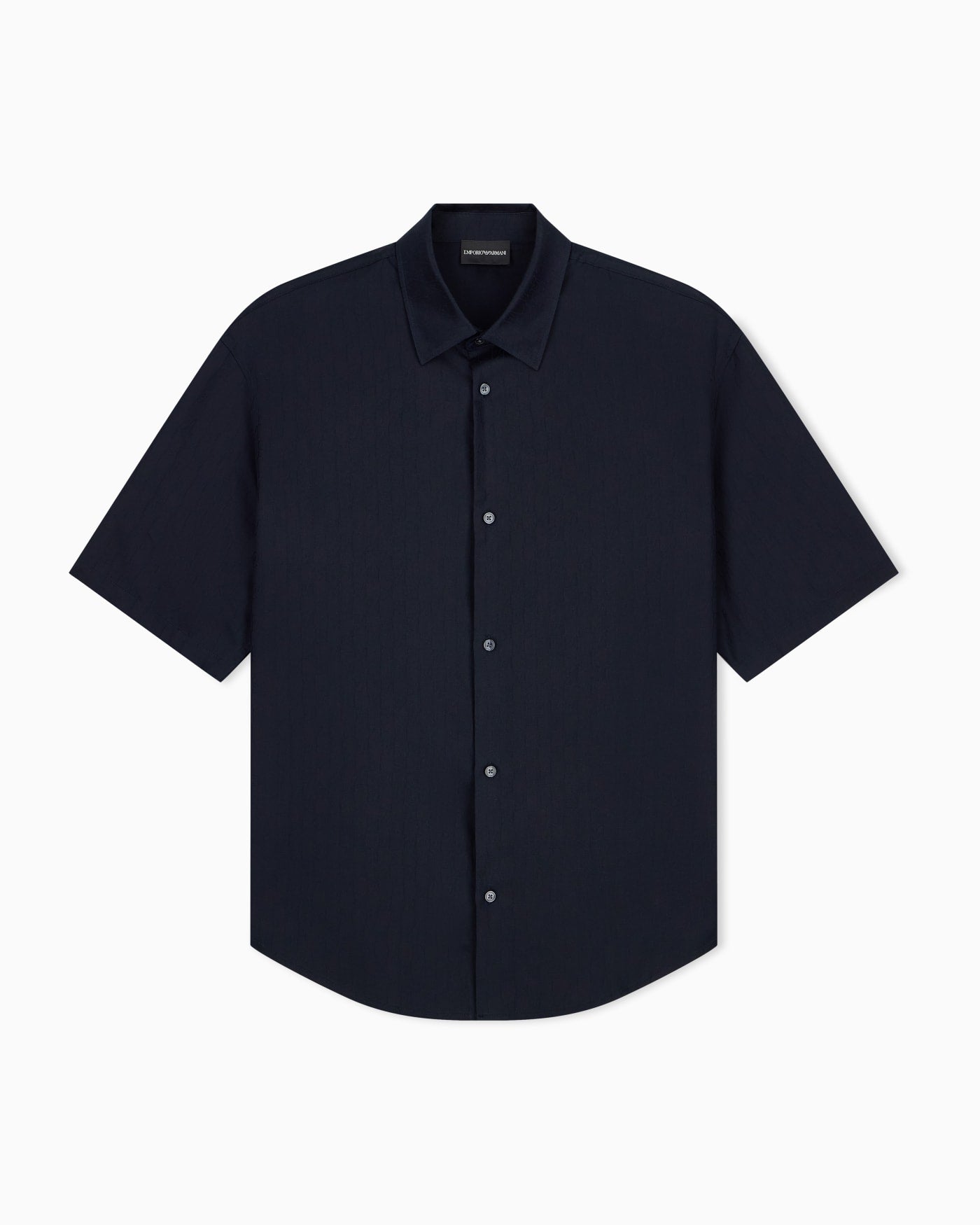 Shirt in lyocell jacquard with a regular fit