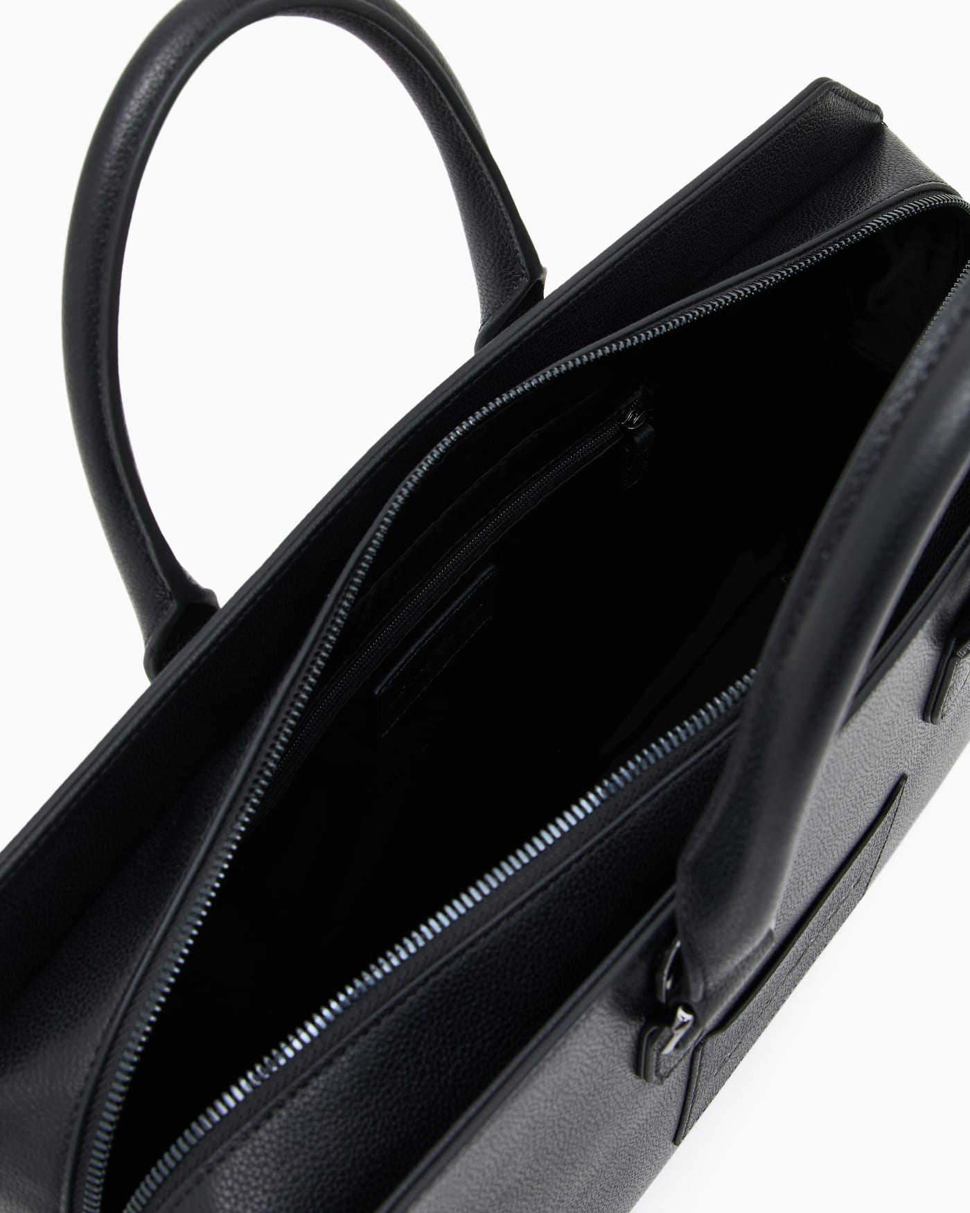 Tumbled leather briefcase man