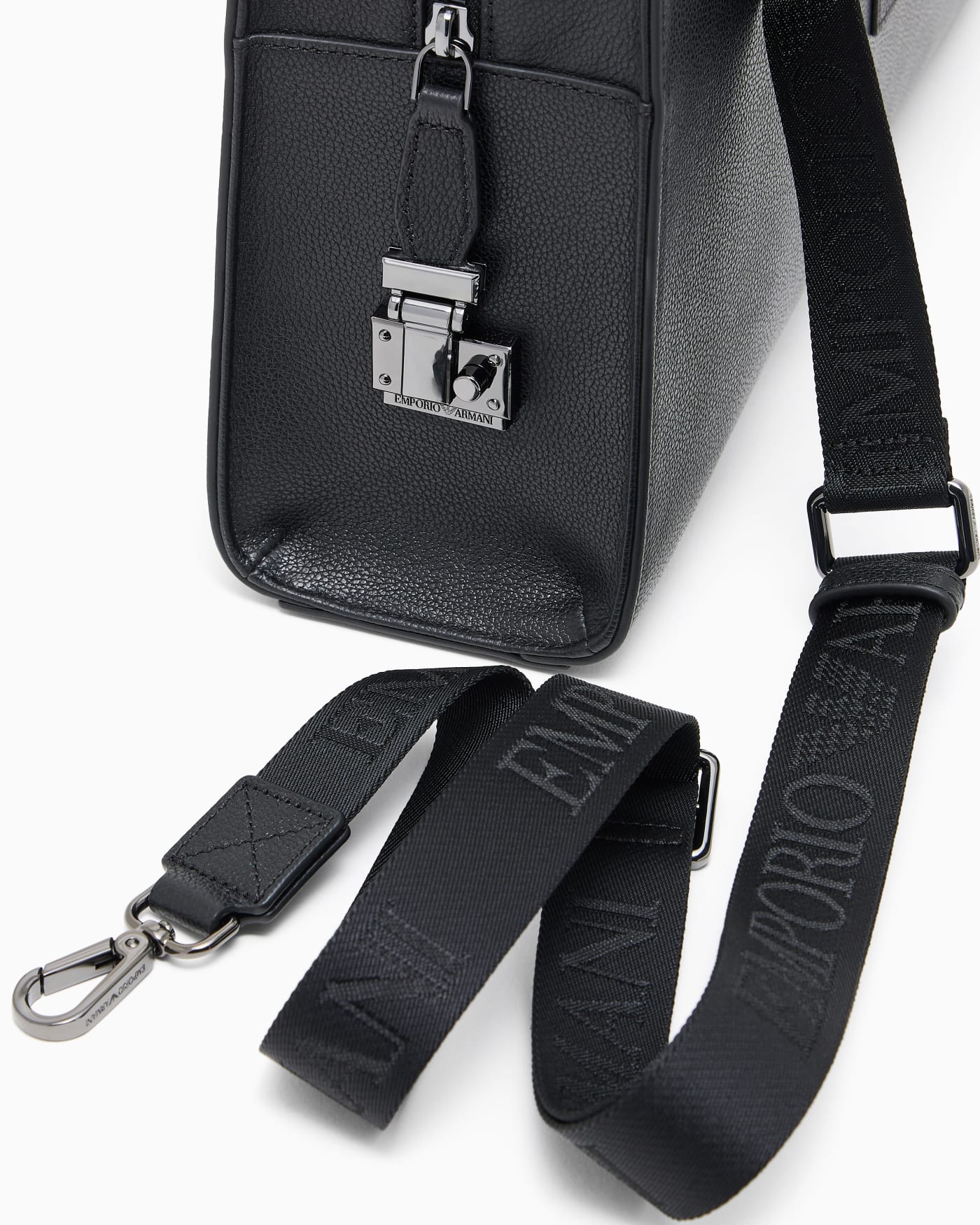 Tumbled leather briefcase man