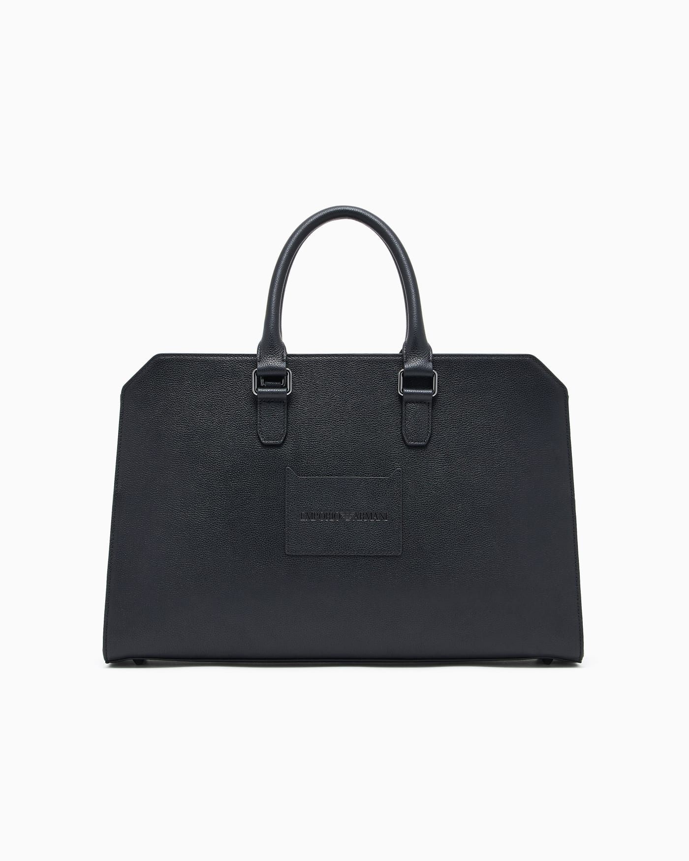 Tumbled leather briefcase man