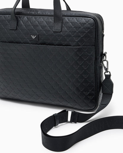 Business bag embossed leather for man