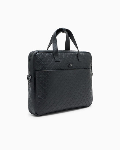 Business bag embossed leather for man