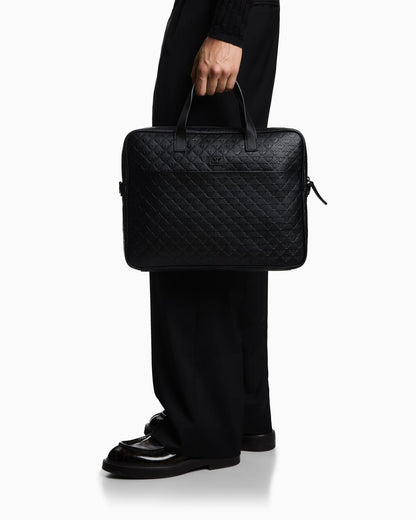 Business bag embossed leather for man