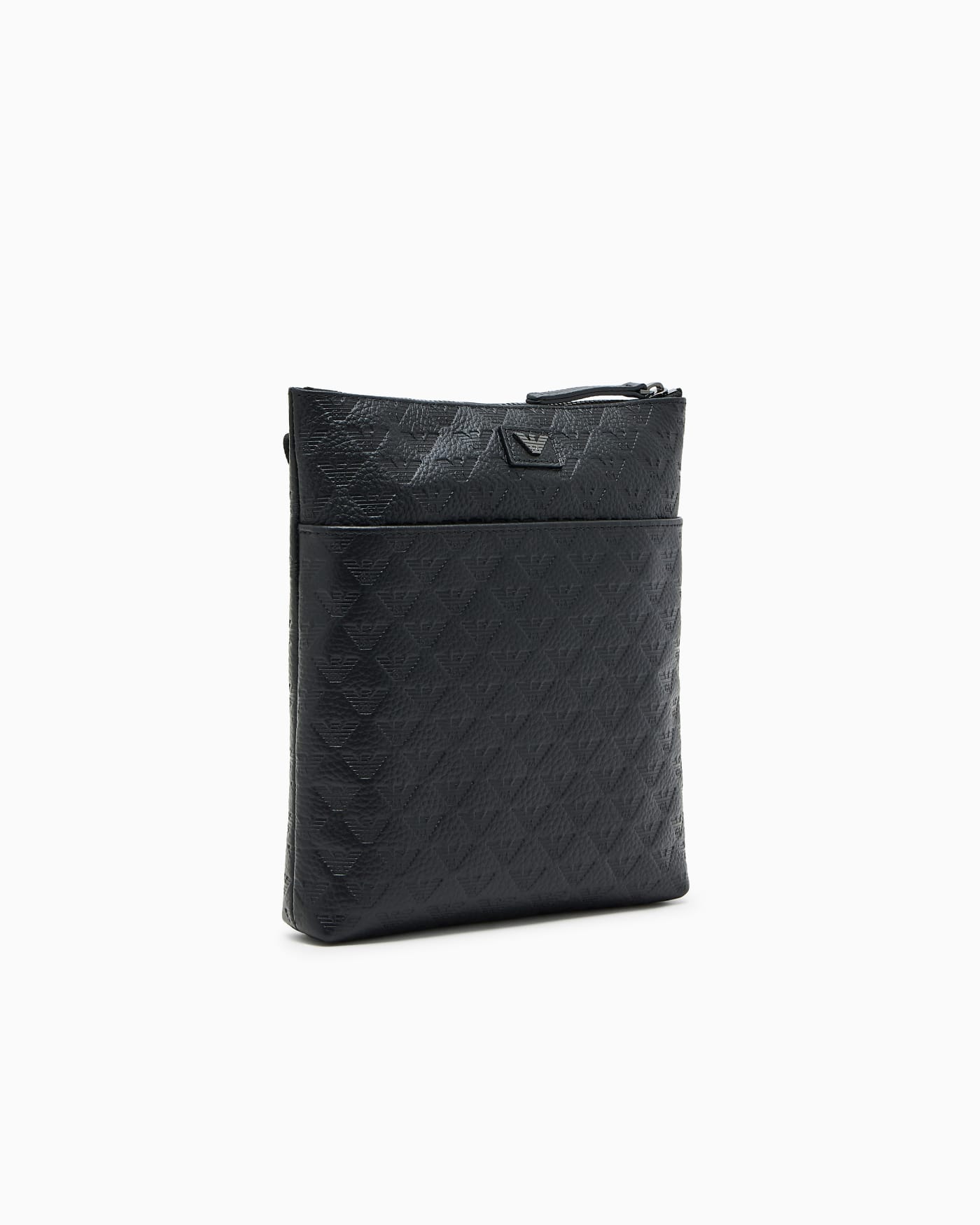 Slim leather shoulder bag man