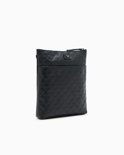 Slim leather shoulder bag man