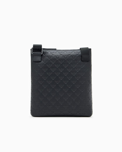 Slim leather shoulder bag man