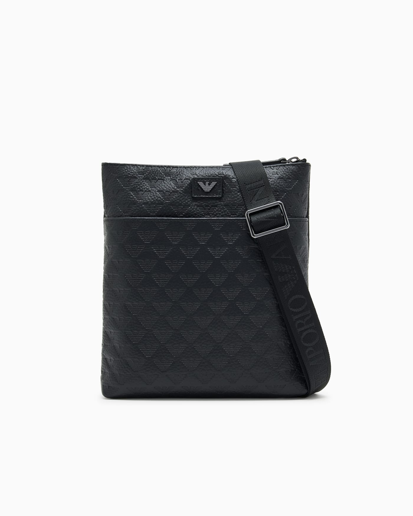 Slim leather shoulder bag man