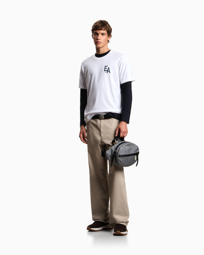 Eagle Club organic jersey T-shirt with print