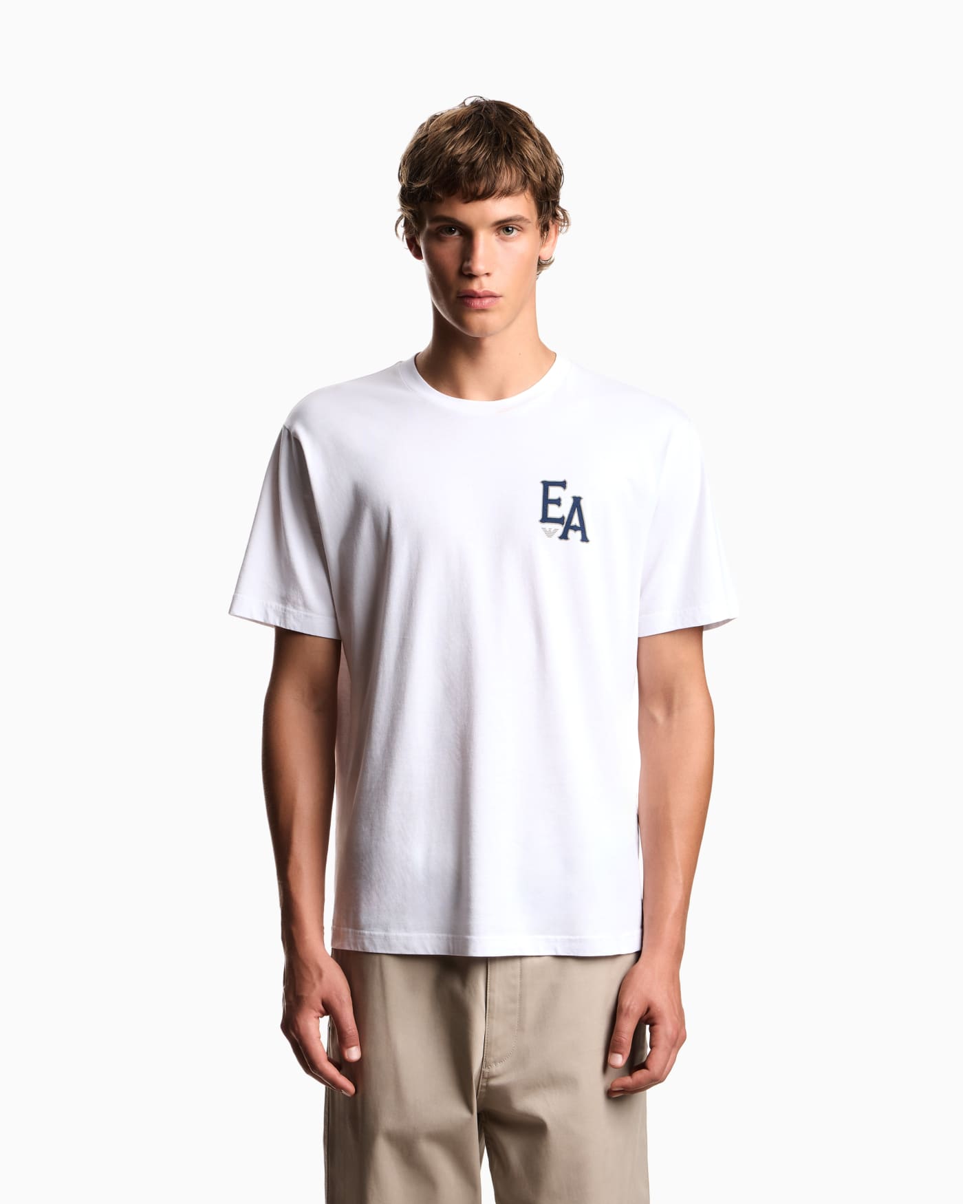 Eagle Club organic jersey T-shirt with print
