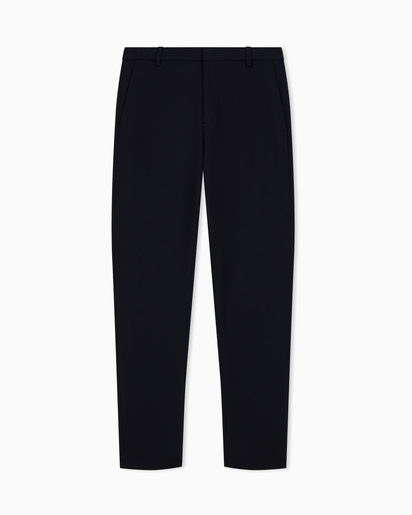 Trousers in techno jersey pique