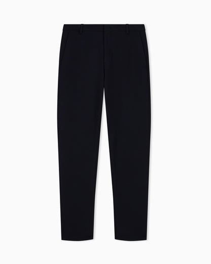 Trousers in techno jersey pique