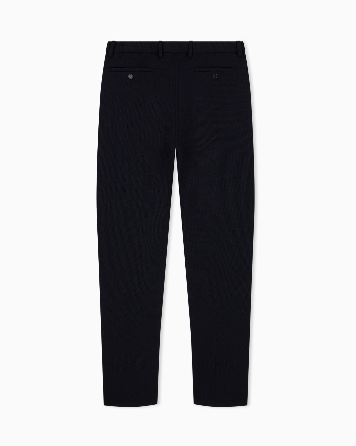 Trousers in techno jersey pique
