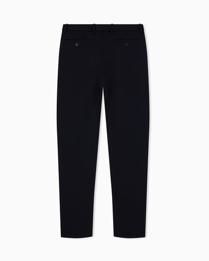 Trousers in techno jersey pique