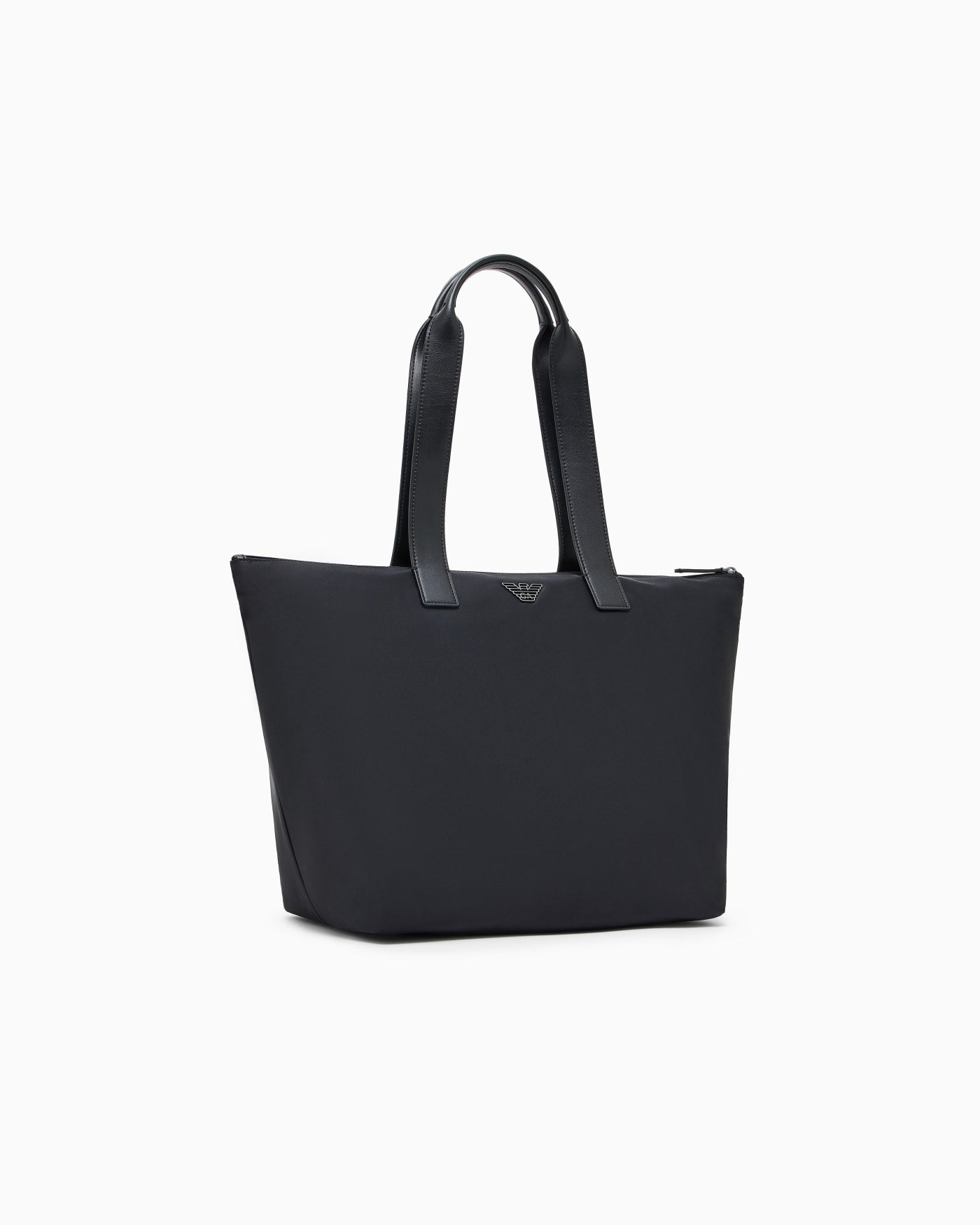Recycled nylon tote bag with pouch man