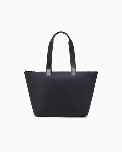 Recycled nylon tote bag with pouch man