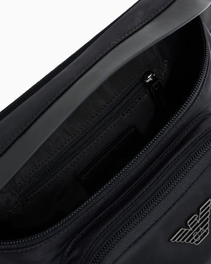 Lightweight recycled crossbody bag for man