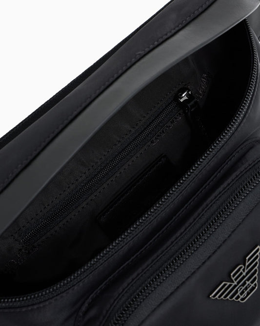 Lightweight recycled crossbody bag for man