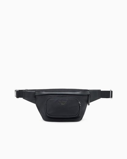 Lightweight recycled crossbody bag for man