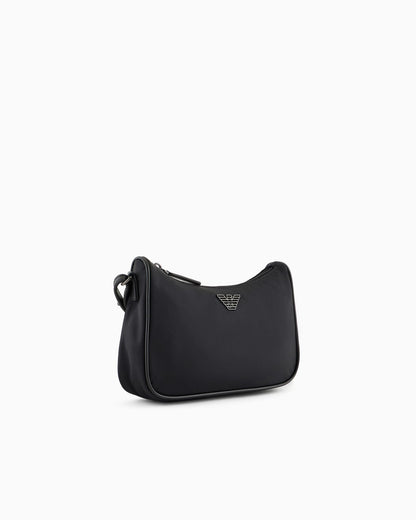 Recycled nylon shoulder bag unisex