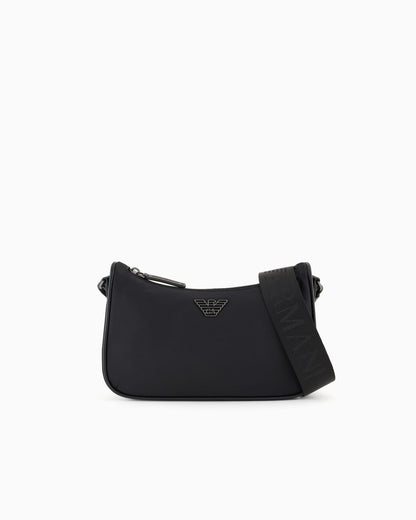 Recycled nylon shoulder bag unisex