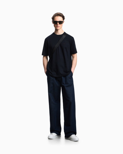 Logo jumper in cotton with optical pattern Capsule Icon