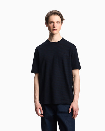 Logo jumper in cotton with optical pattern Capsule Icon
