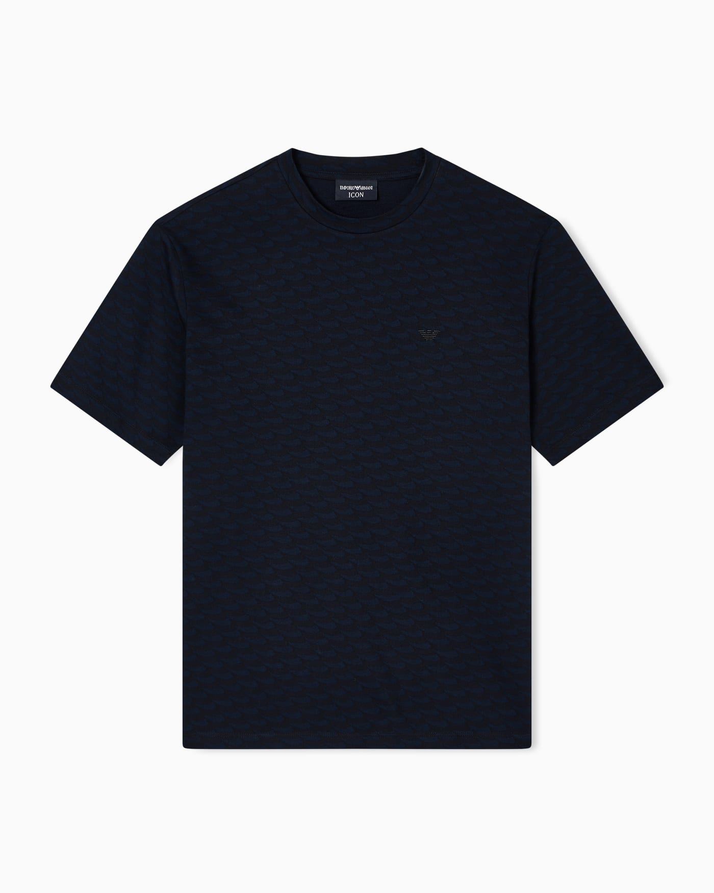 Logo jumper in cotton with optical pattern Capsule Icon