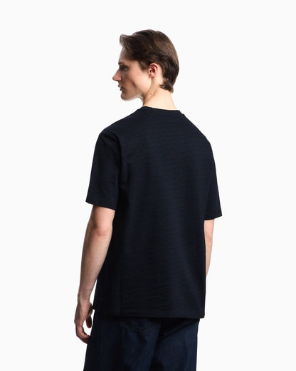 Logo jumper in cotton with optical pattern Capsule Icon