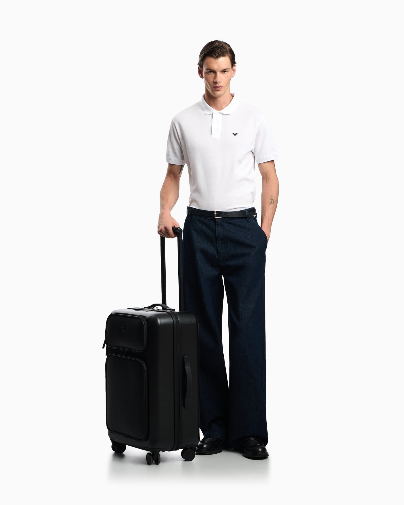 Carry-on bag with laptop pocket for man