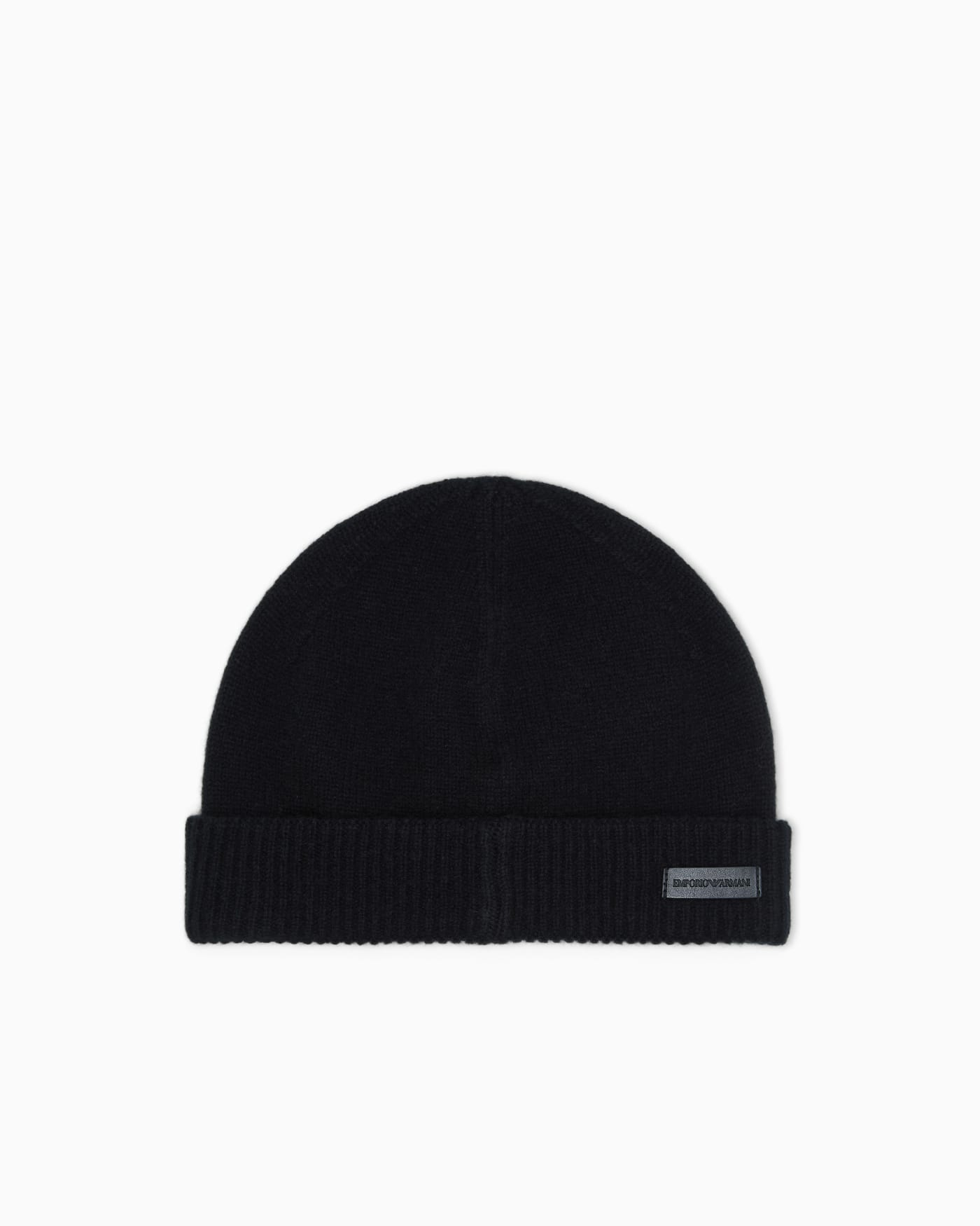 Pure cashmere beanie with ribbed cuff Essential