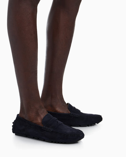 Suede driving shoes