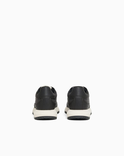 recycled nylon sneakers with regenerated Saffiano details