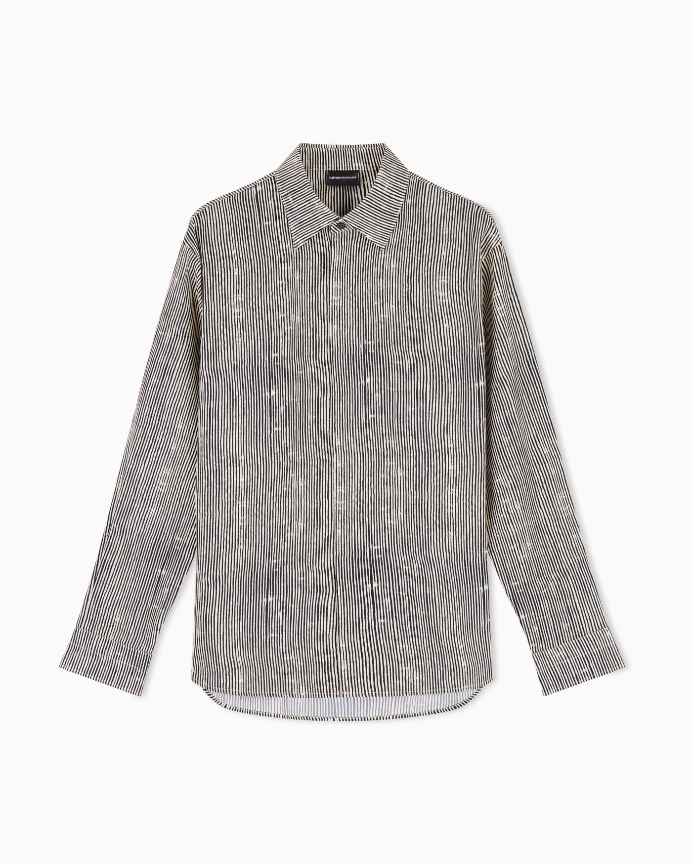 Comfort-fit all-over print Lyocell-blend shirt