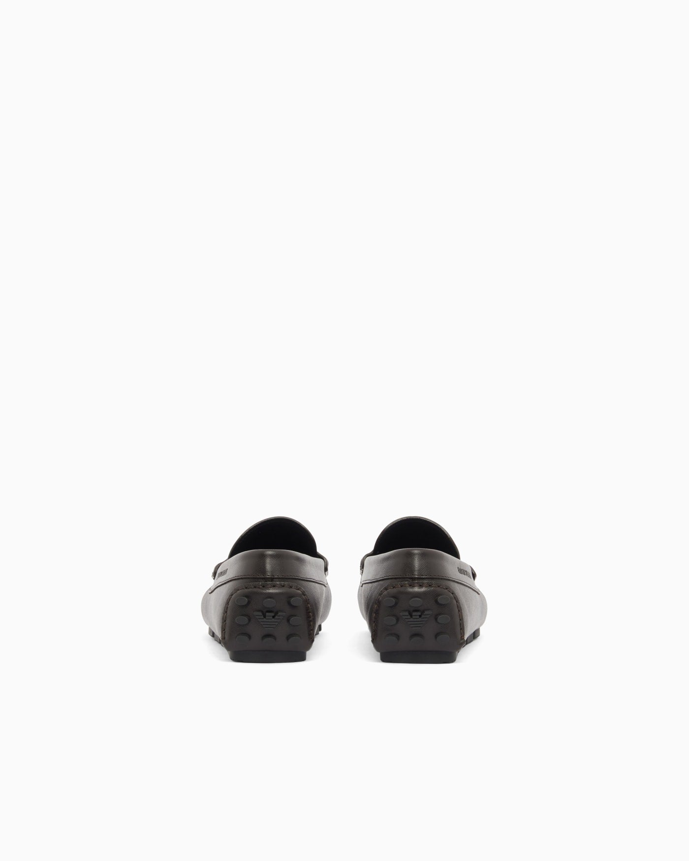 Saffiano leather driving loafers