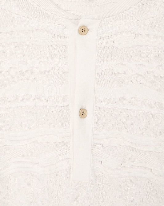 Lyocell-blend, Henley neckline jumper