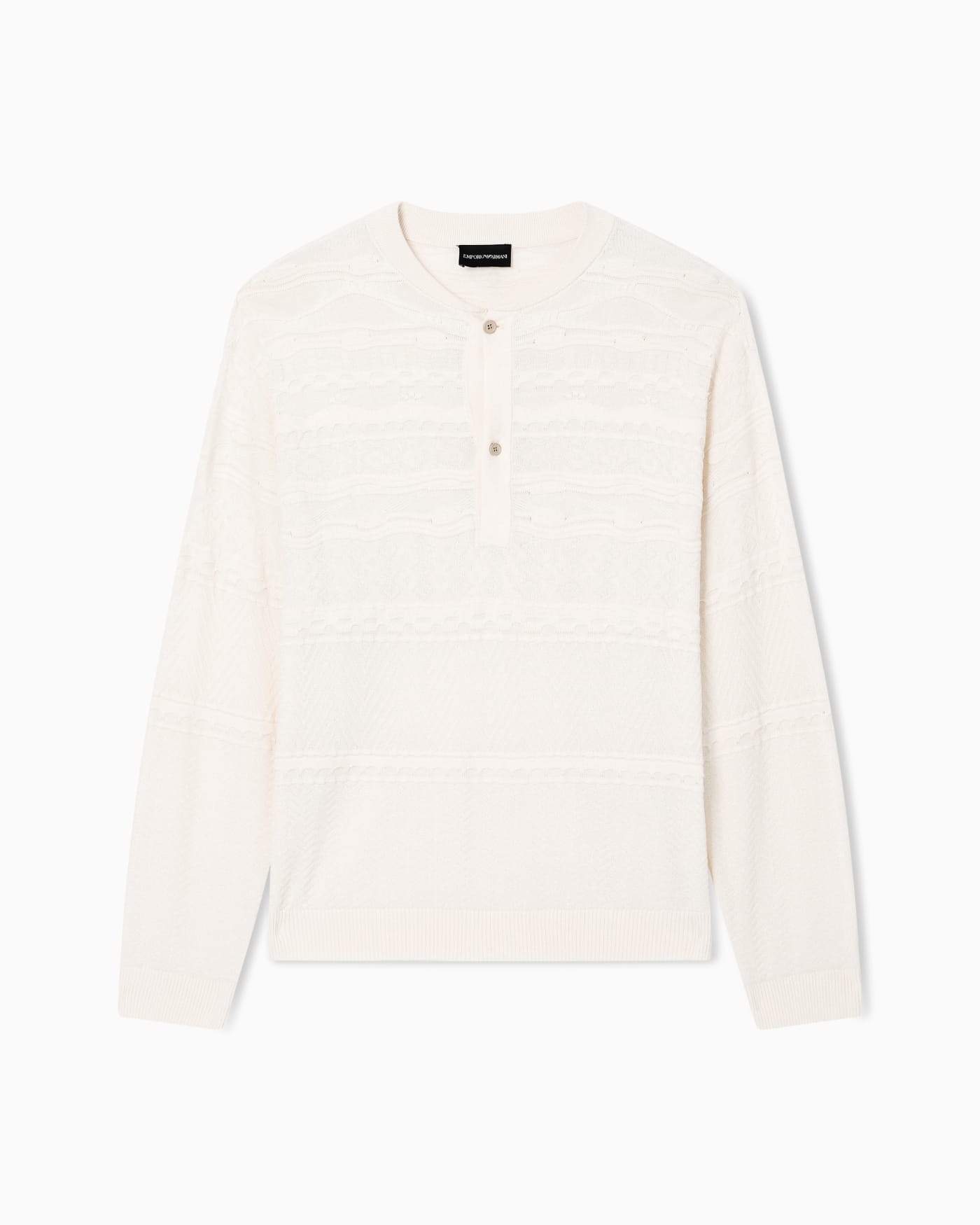 Lyocell-blend, Henley neckline jumper