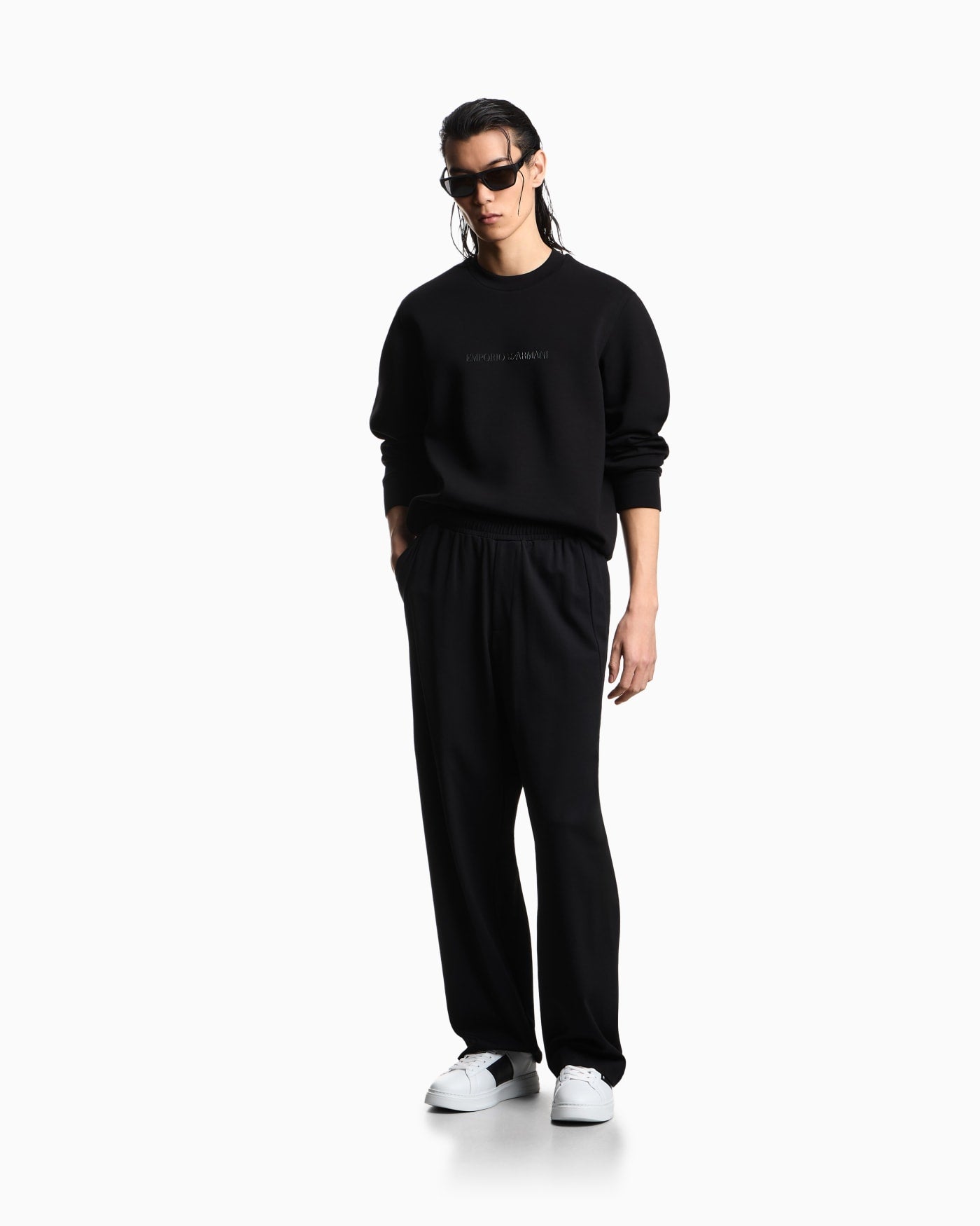Sweatshirt Essential in cotton double jersey