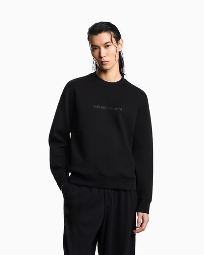 Sweatshirt Essential in cotton double jersey