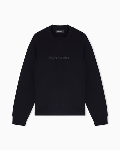 Sweatshirt Essential in cotton double jersey