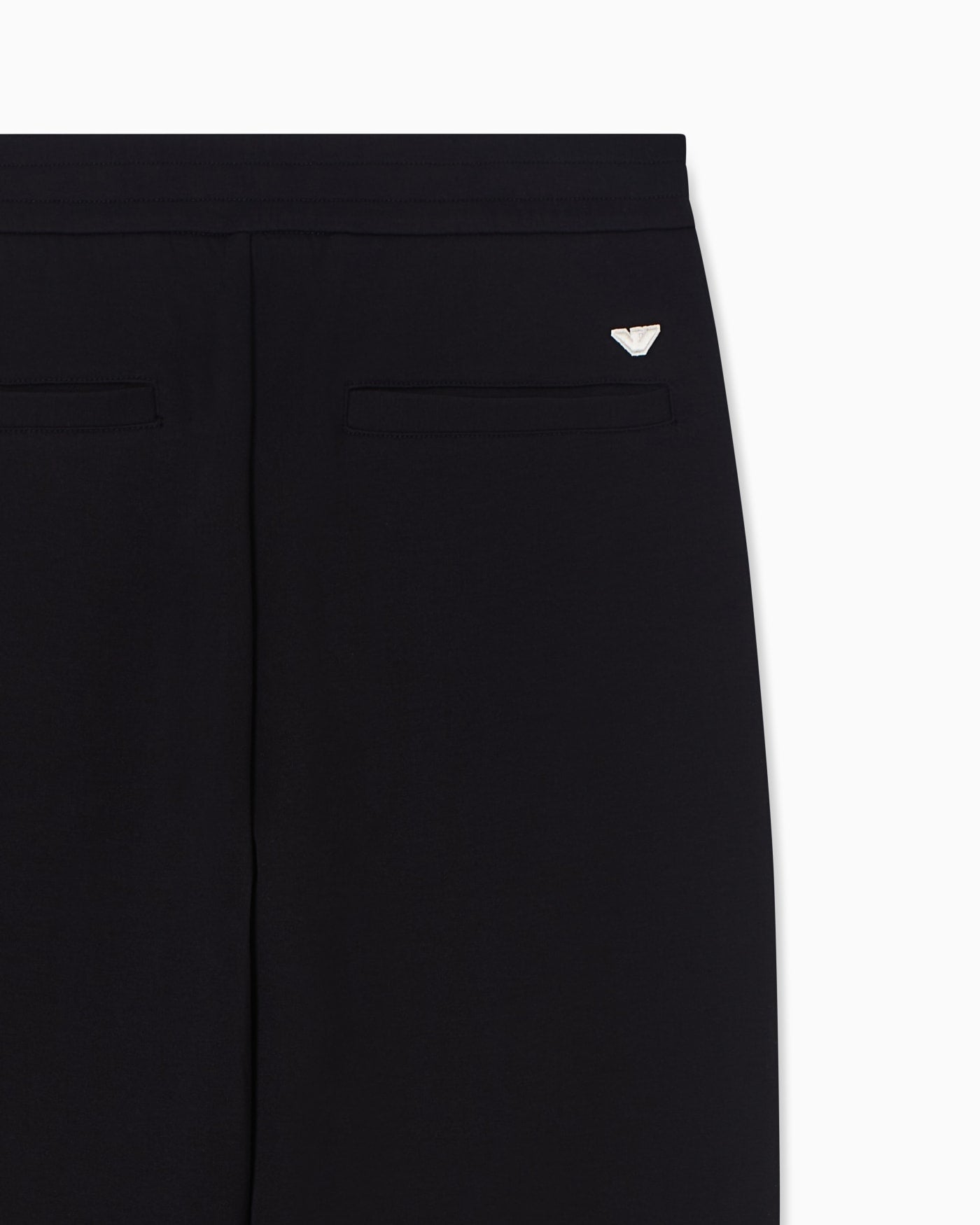 Double jersey trousers with ribs