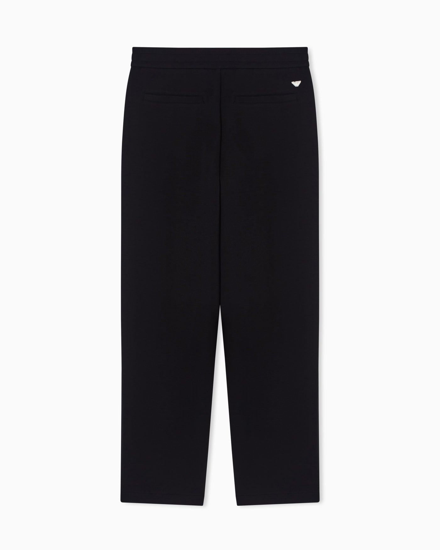 Double jersey trousers with ribs