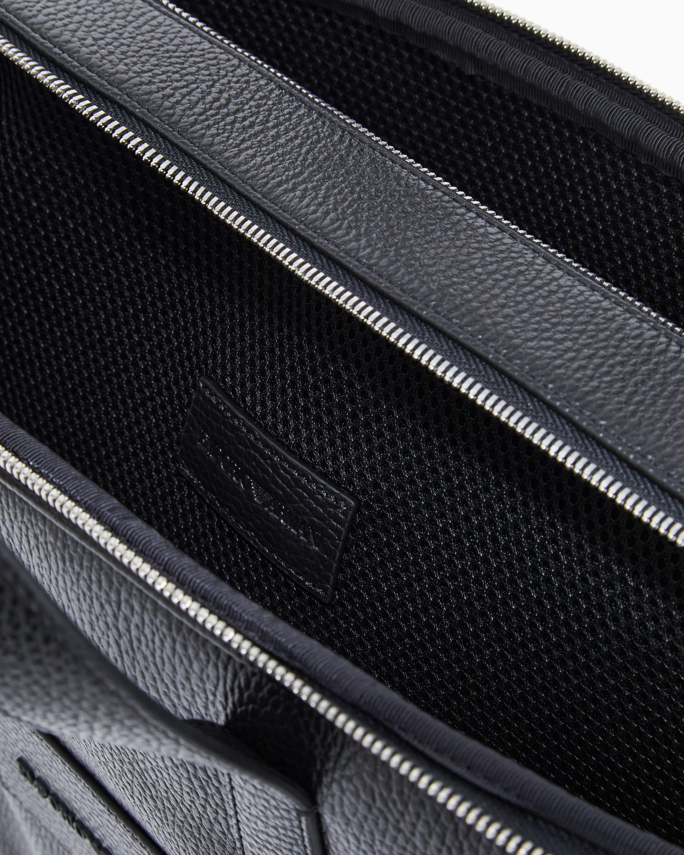 business bag in tumbled leather