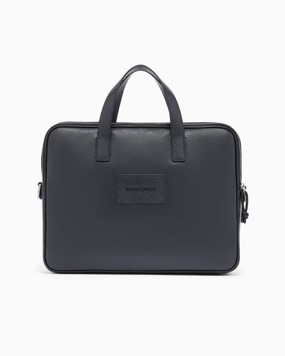 business bag in tumbled leather